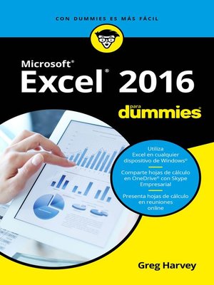 cover image of Excel 2016 para Dummies